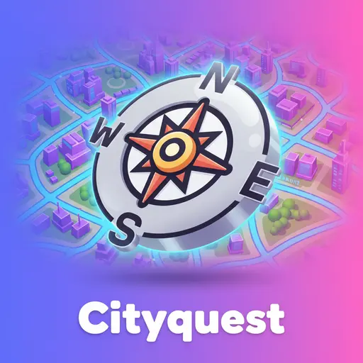 Cityquest game main character exploring the city