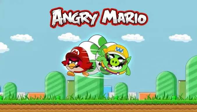 Angry Mario Game Interface