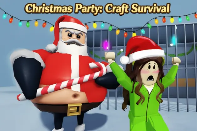 Christmas Party Craft Survival Game Gameplay
