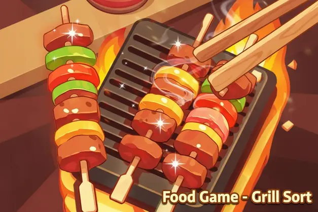 Food Game - Grill Sort Gameplay