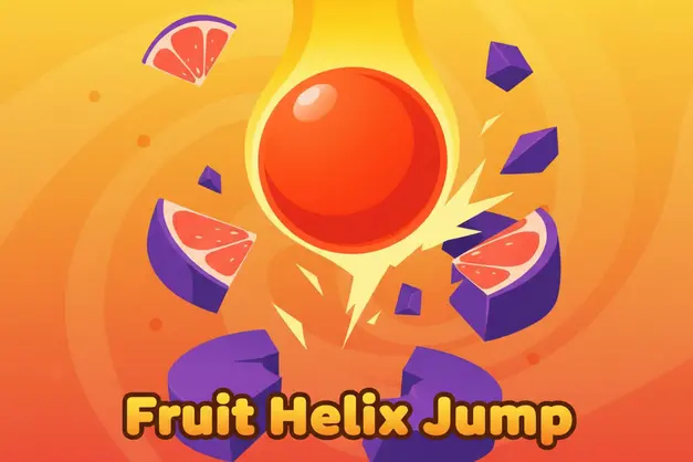 Fruit Helix Jump Game Gameplay