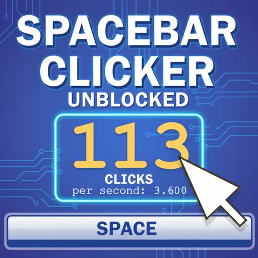 Spacebar clicker unblocked gameplay showing upgrades